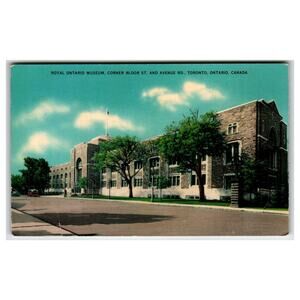 Royal Ontario Museum Toronto Canada Postcard Valentine-Black Bond Street Series